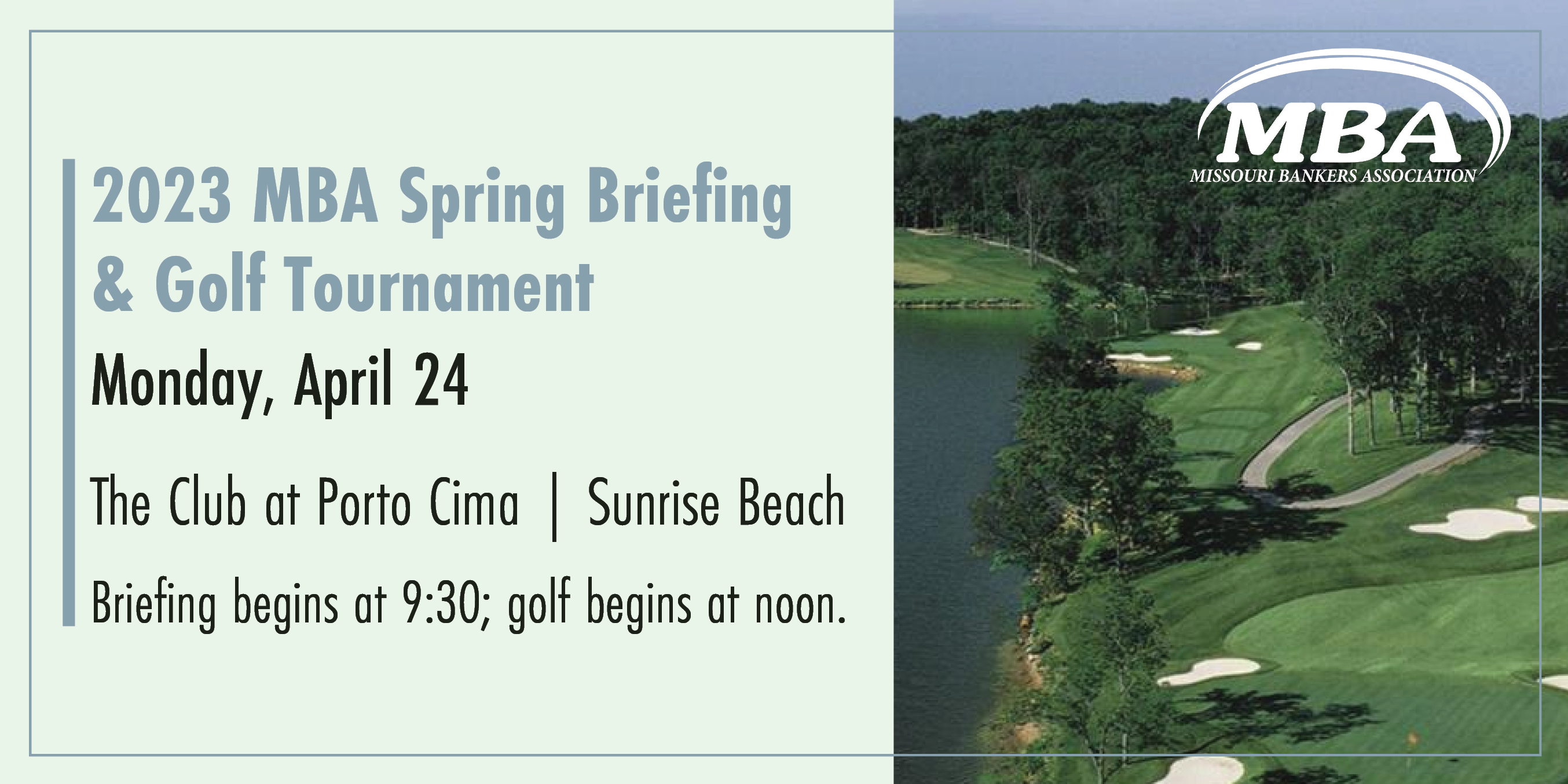 2023 MBA Spring Briefing and Golf - April 2023