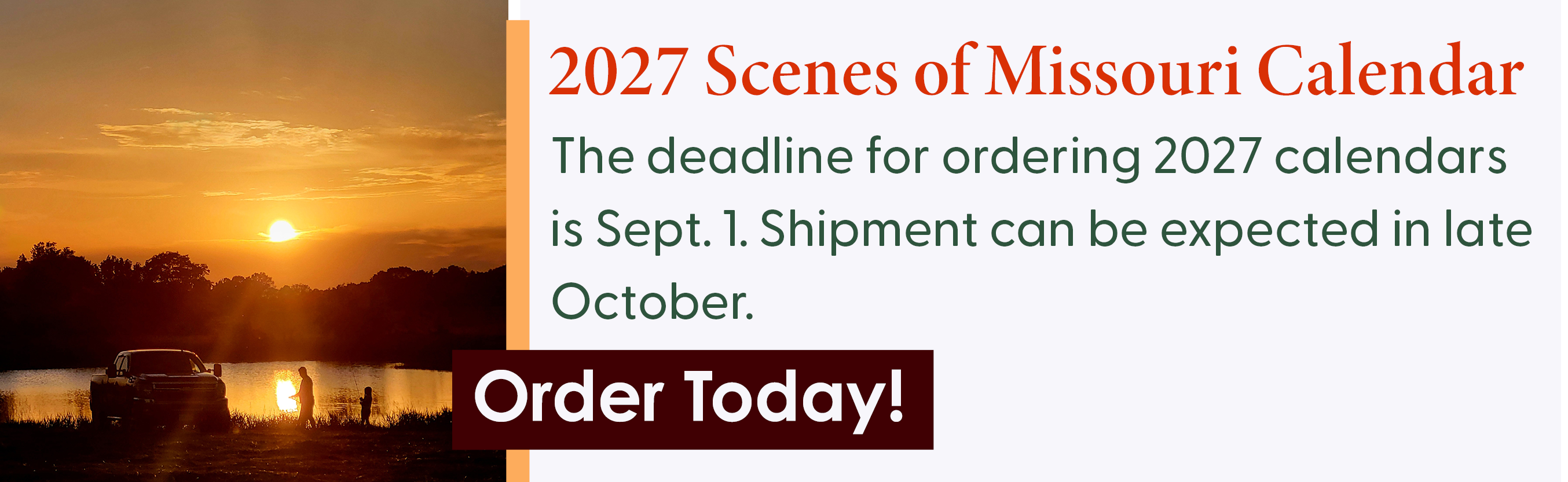 2027 MBA Calendar Orders