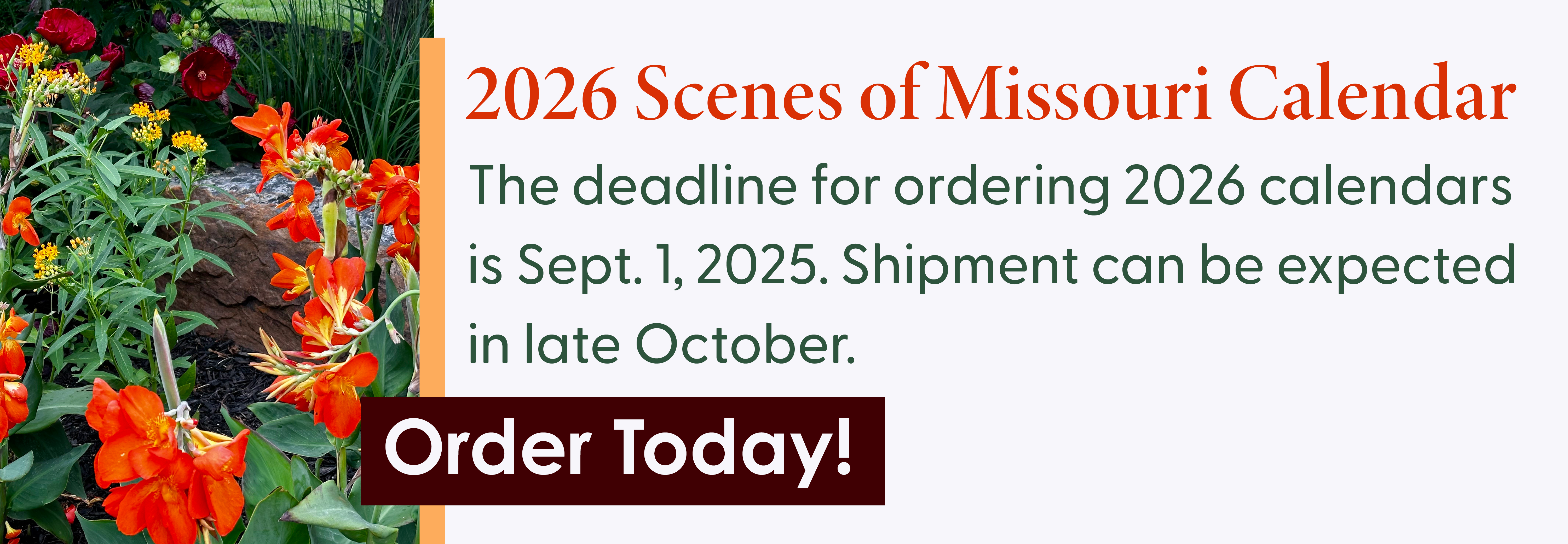 2026 MBA Scenes of MO Calendar - Order Form